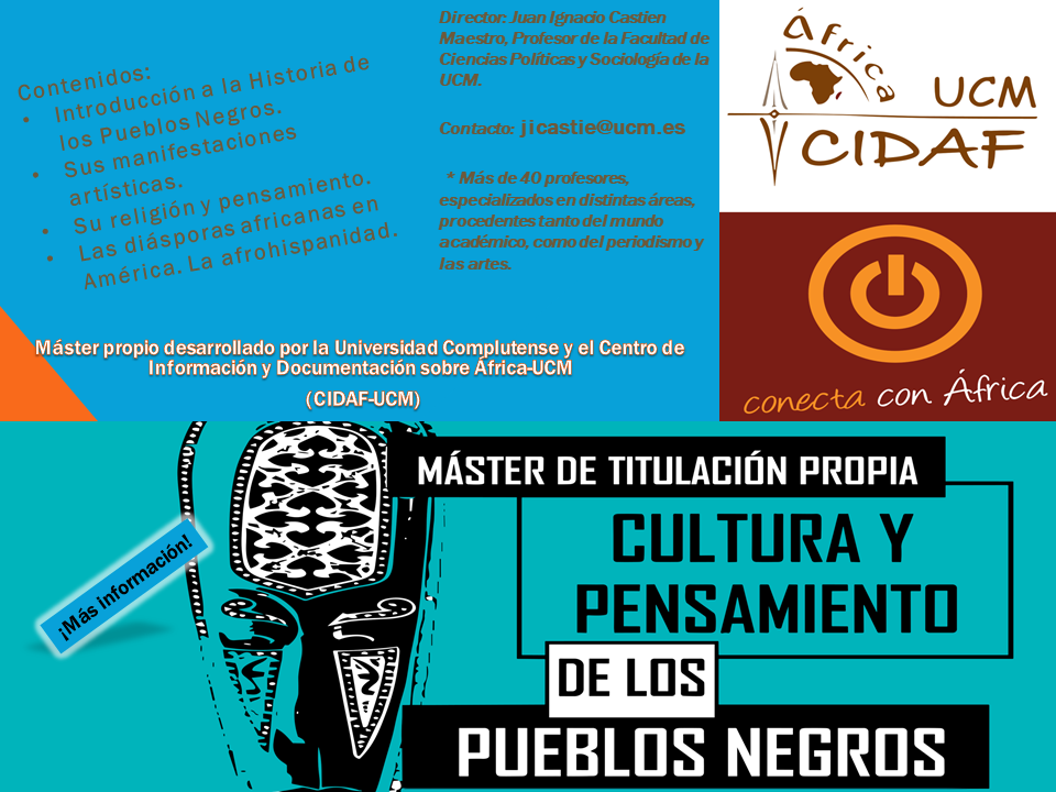Máster propio sobre Estudios Africanos y los Pueblos Negros del Mundo